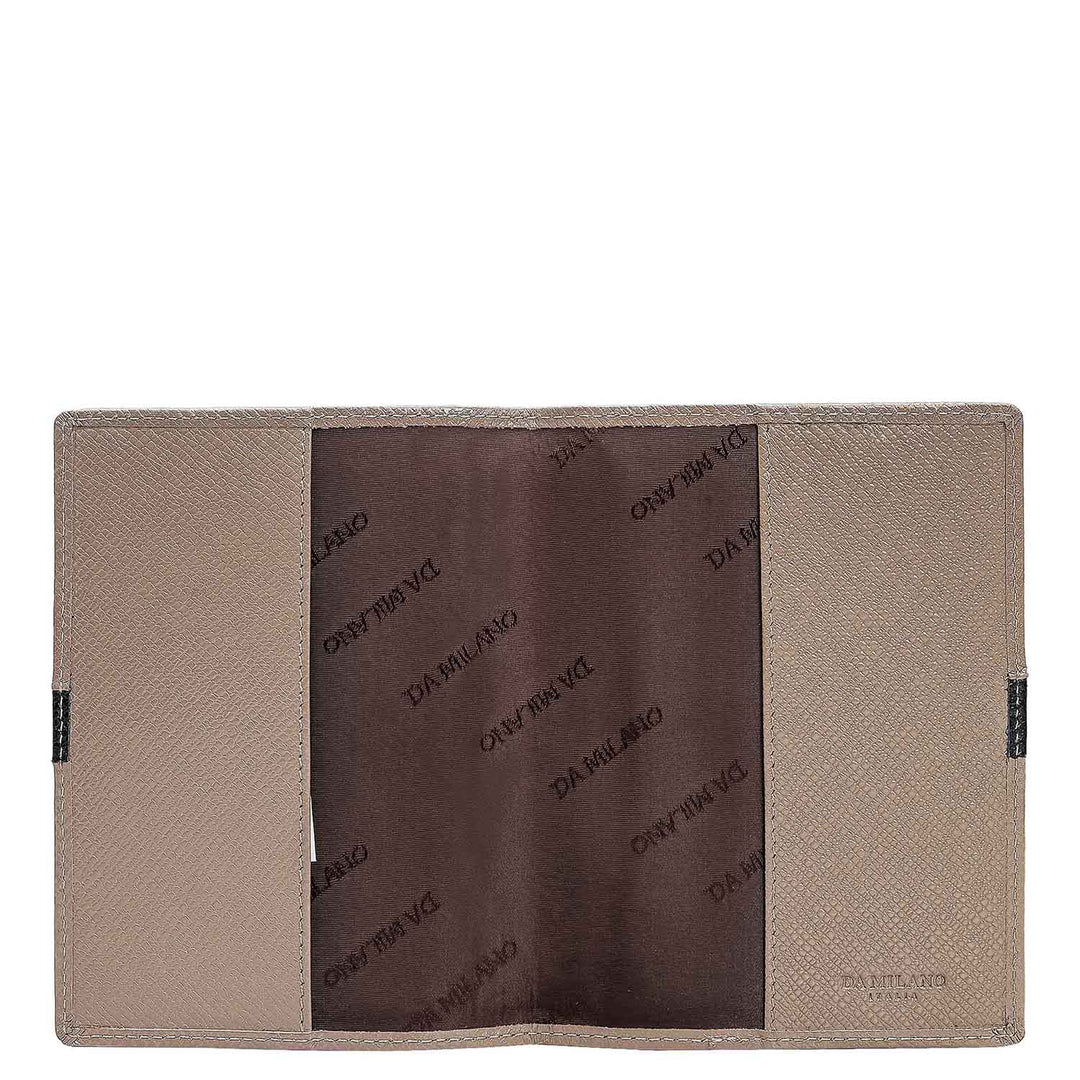 Franzy Leather Passport Case - Smoke Grey