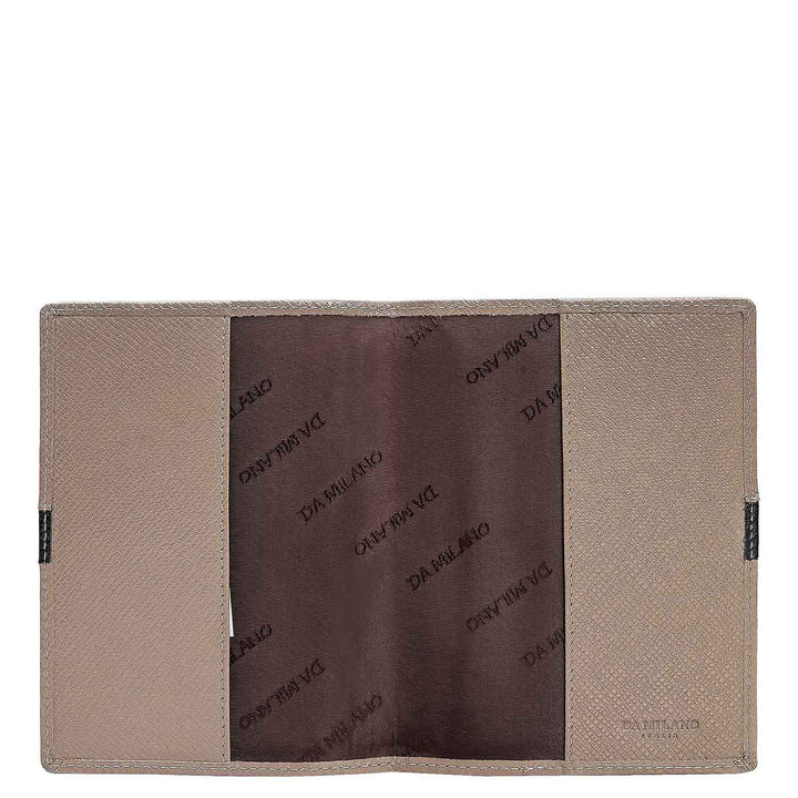 Franzy Leather Passport Case - Smoke Grey