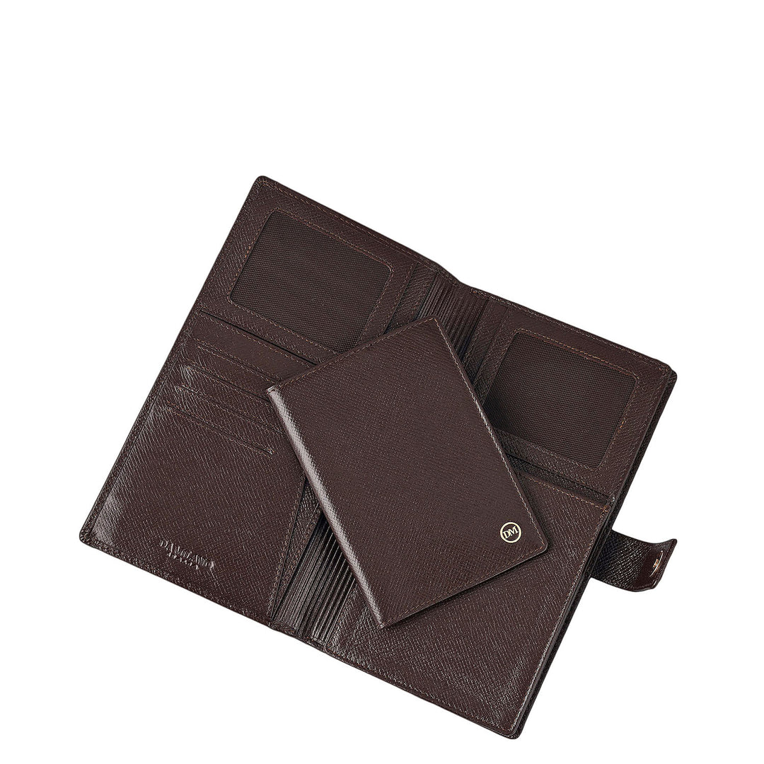 Croco Leather Passport Case - Date