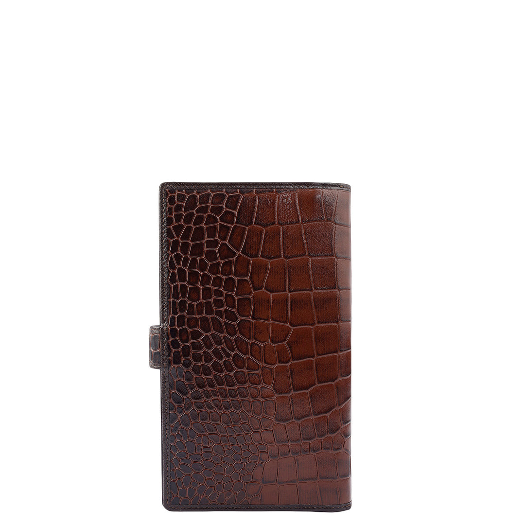 Croco Leather Passport Case - Date