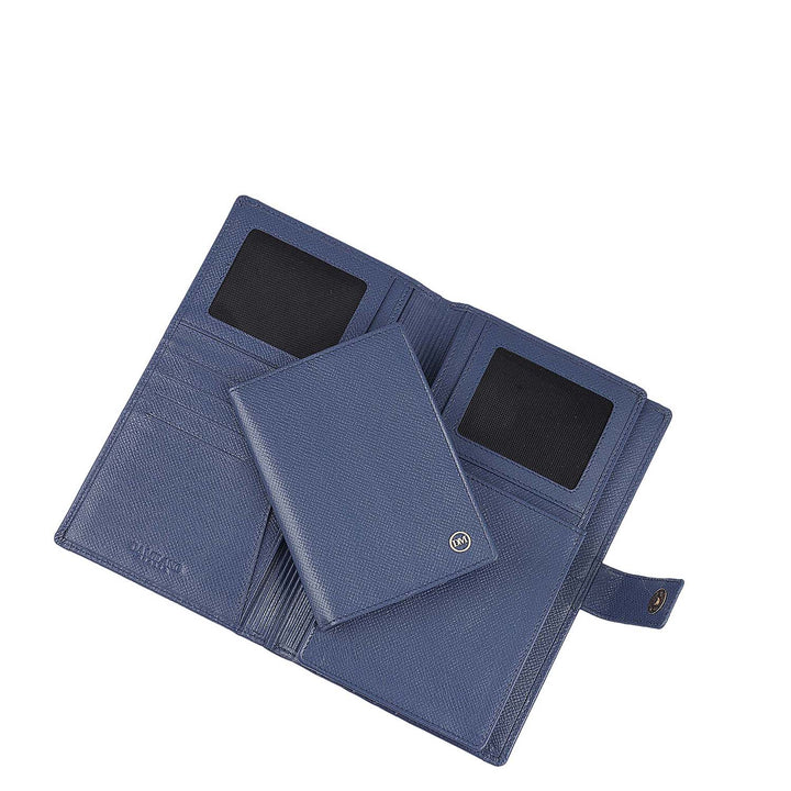 Croco Leather Passport Case - Stardust
