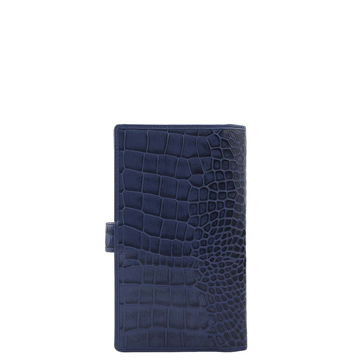 Croco Leather Passport Case - Stardust