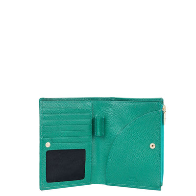 Croco Leather Passport Case - Green