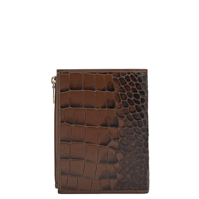 Croco Leather Passport Case - Date