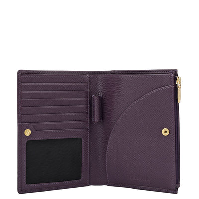 Croco Leather Passport Case - Grapevine