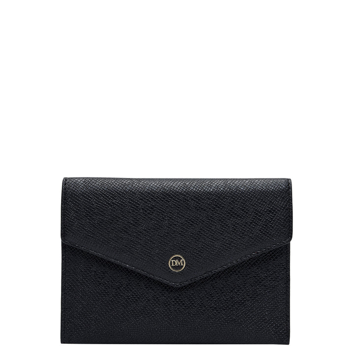 Franzy Leather Passport Case - Black