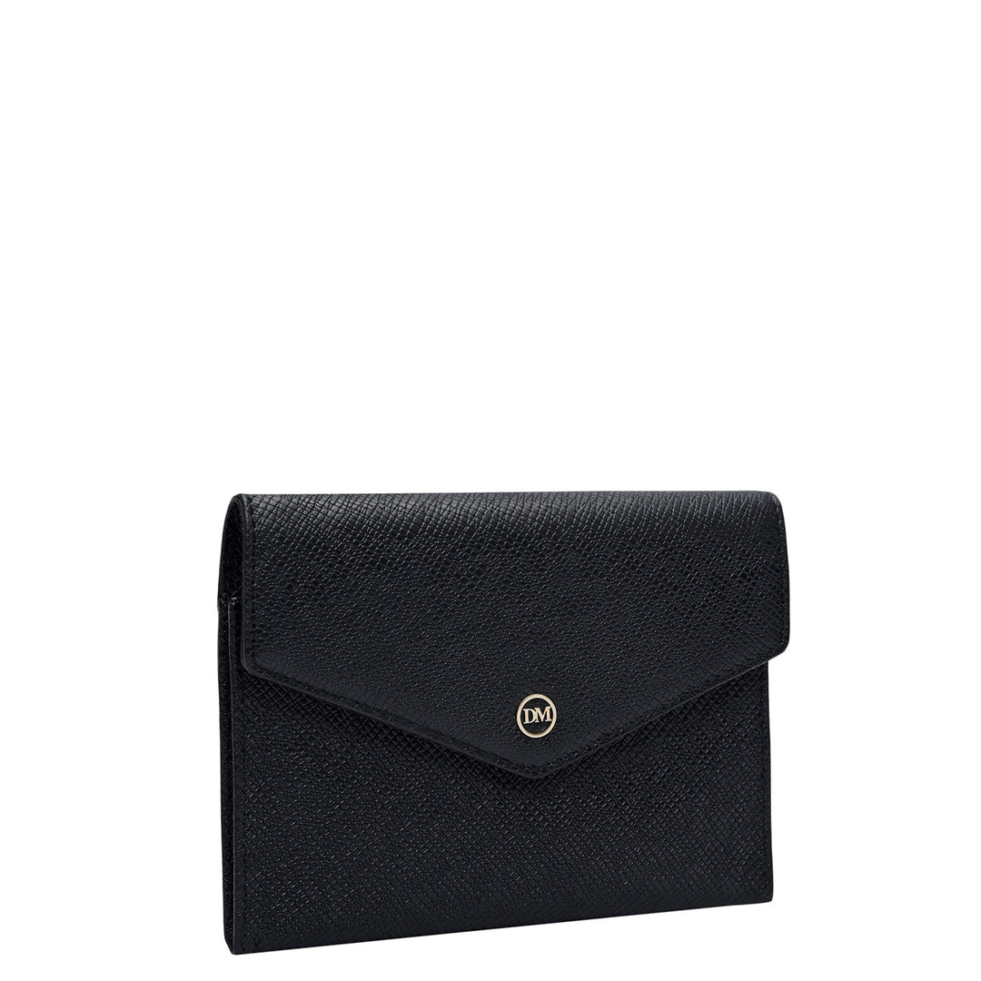 Franzy Leather Passport Case - Black