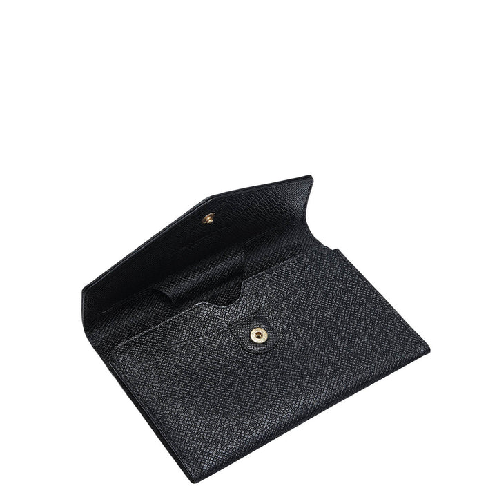 Franzy Leather Passport Case - Black