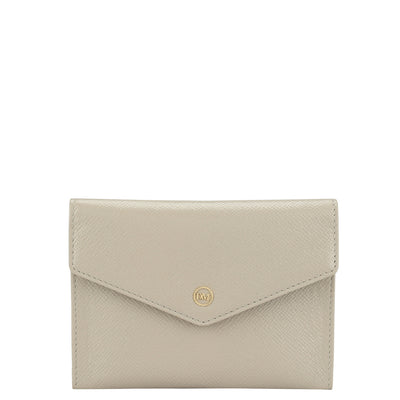 Franzy Leather Passport Case - Chalk