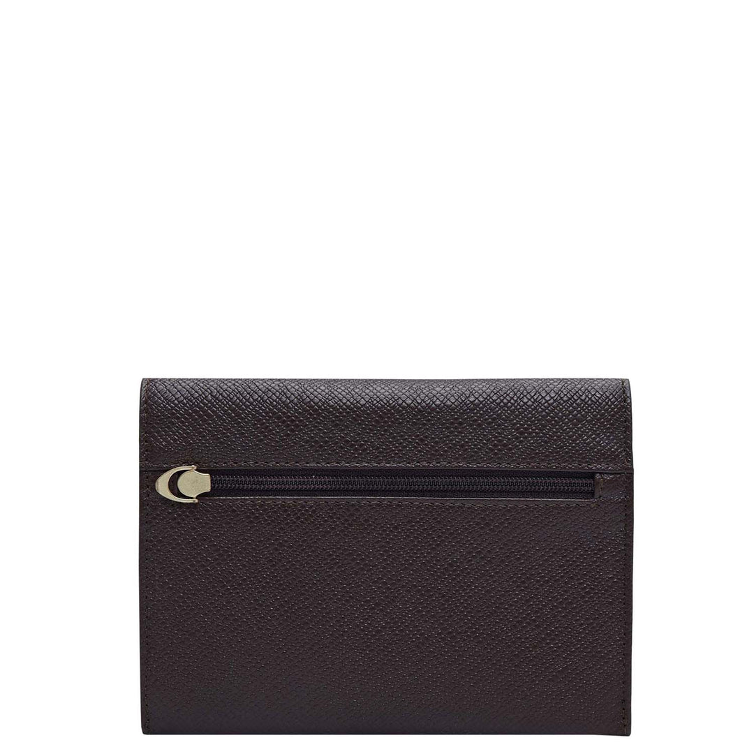 Franzy Leather Passport Case - Chocolate