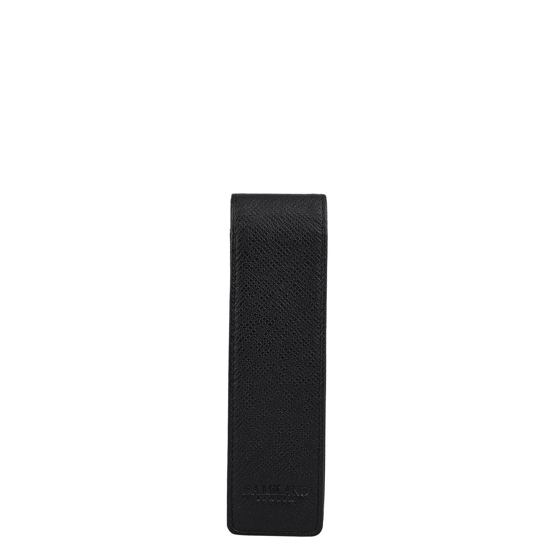 Franzy Leather Pen Case - Black