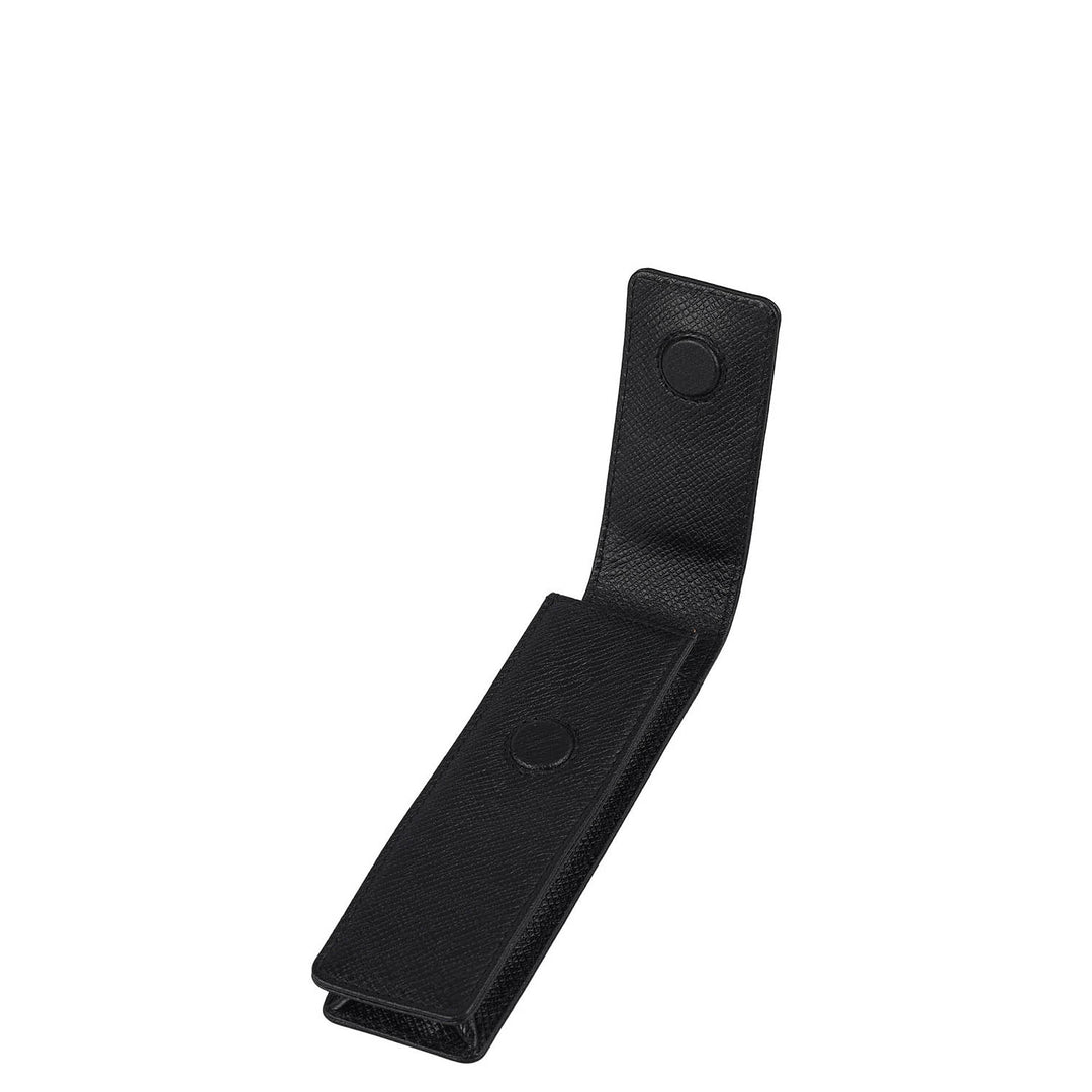 Franzy Leather Pen Case - Black