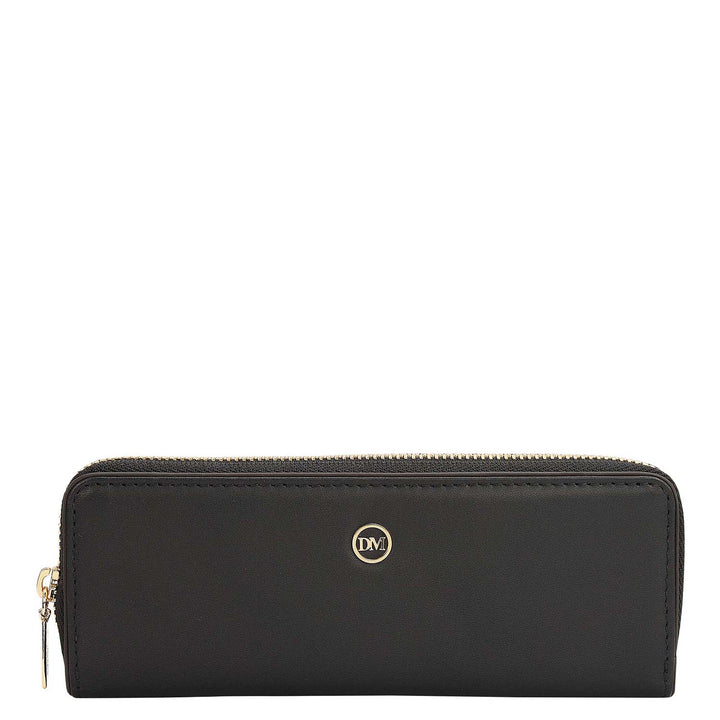 Plain Leather Pen Case - Black
