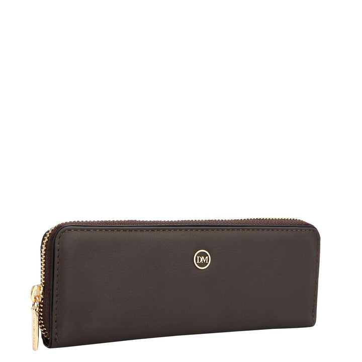 Plain Leather Pen Case - Brown