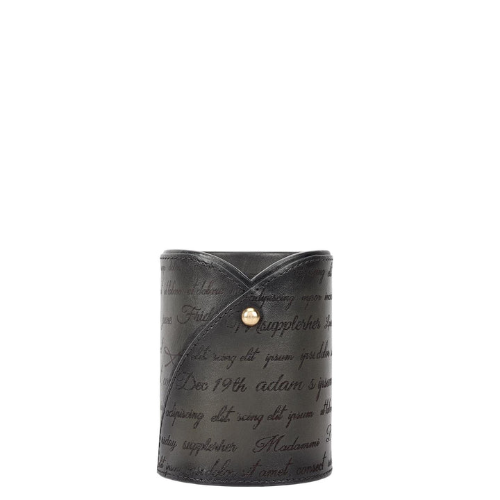 Signato Leather Pen Case - Grey