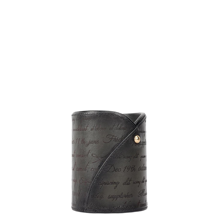 Signato Leather Pen Case - Grey