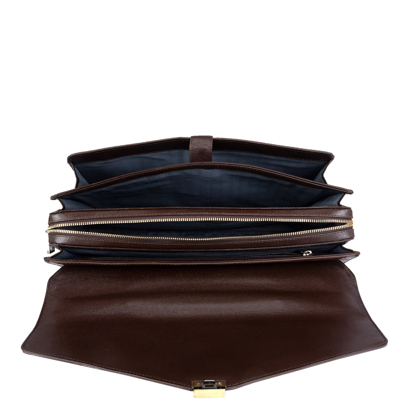 Croco Leather Portfolio - Brown