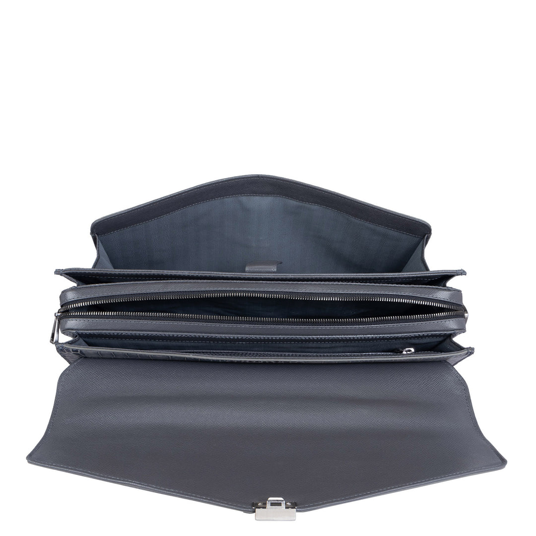 Croco Leather Portfolio - Grey
