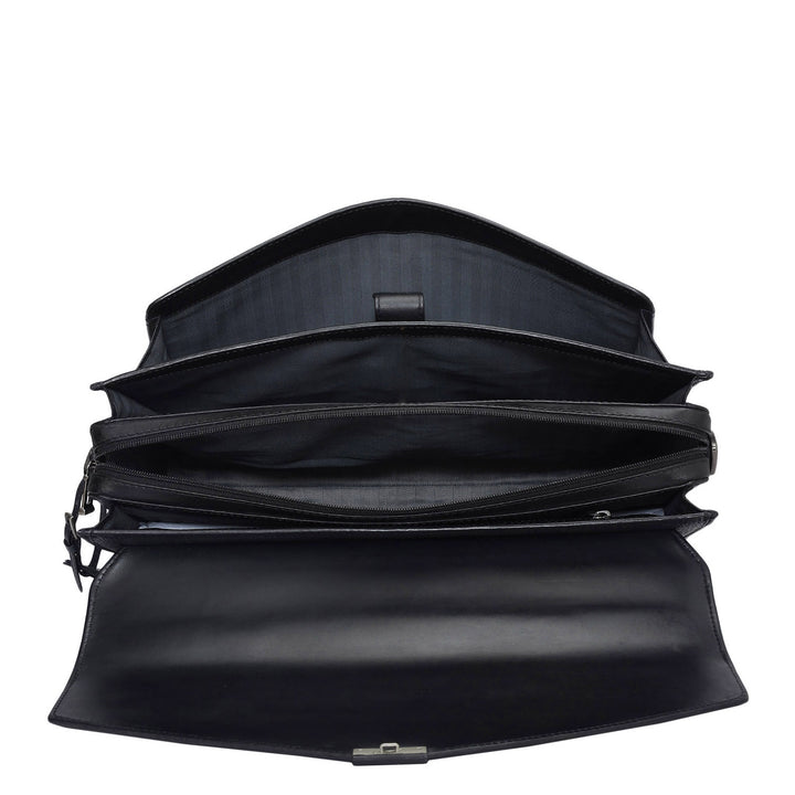 Croco Leather Portfolio - Navy