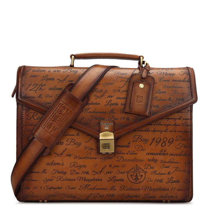 Signato Leather Portfolio - Cognac