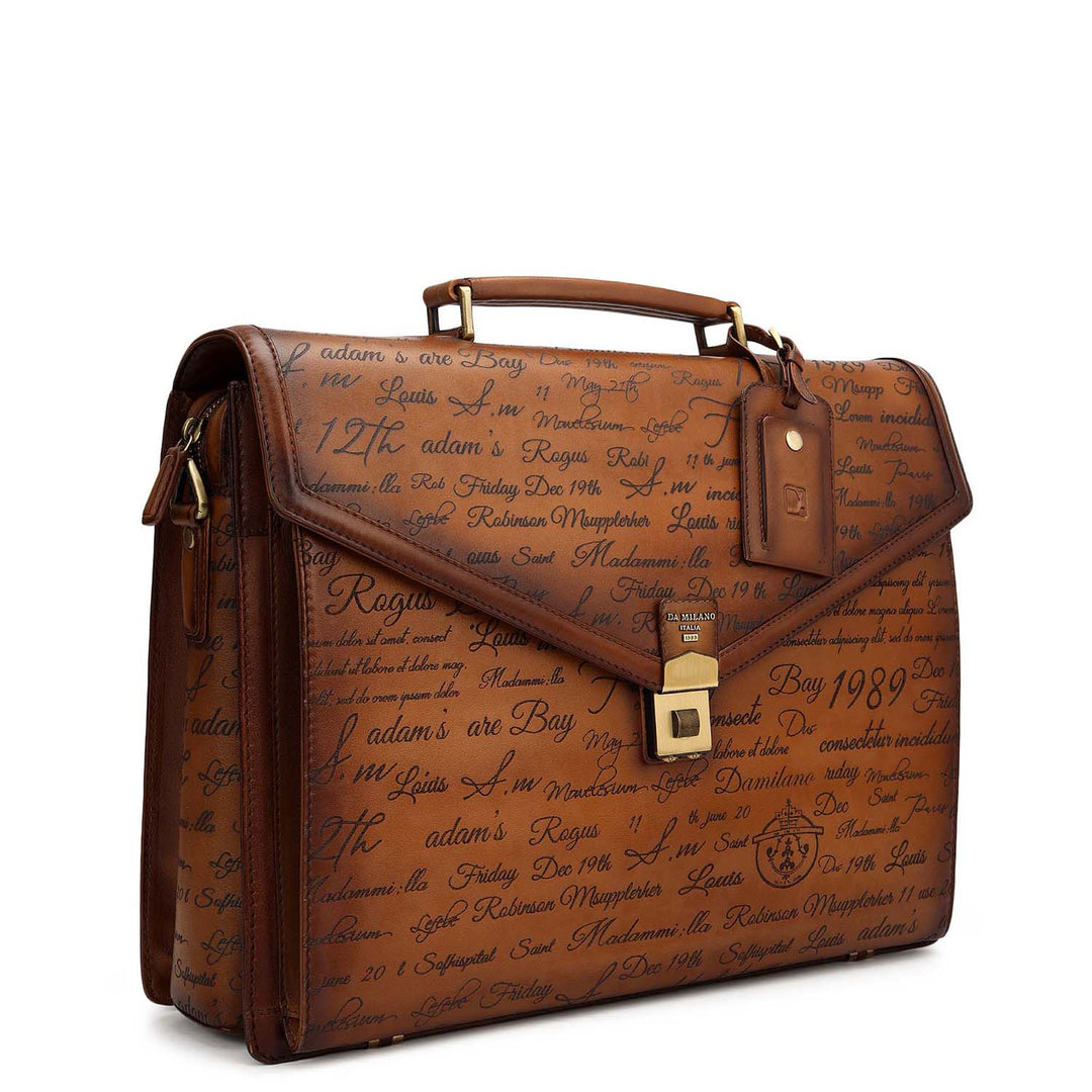 Signato Leather Portfolio - Cognac