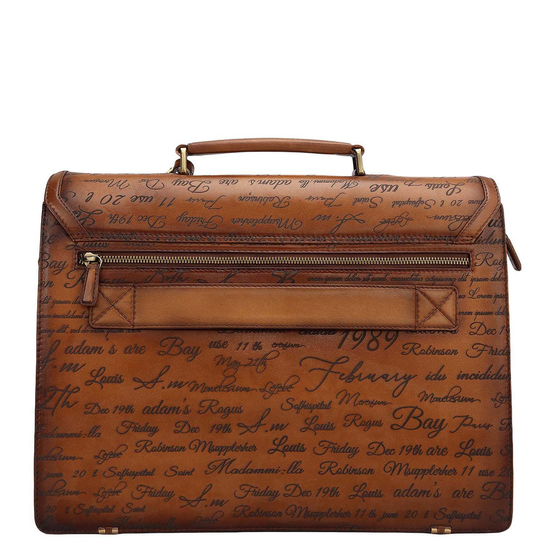 Signato Leather Portfolio - Cognac