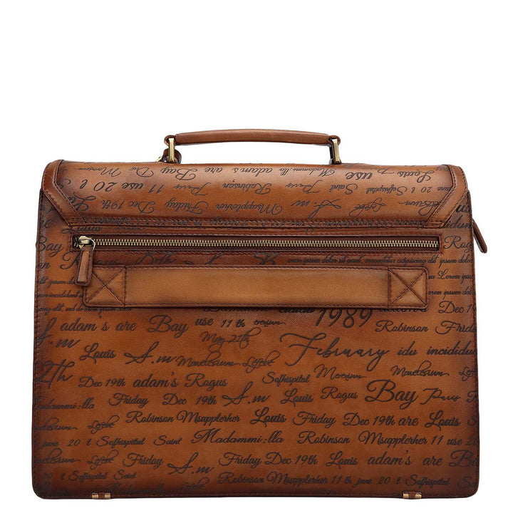 Signato Leather Portfolio - Cognac