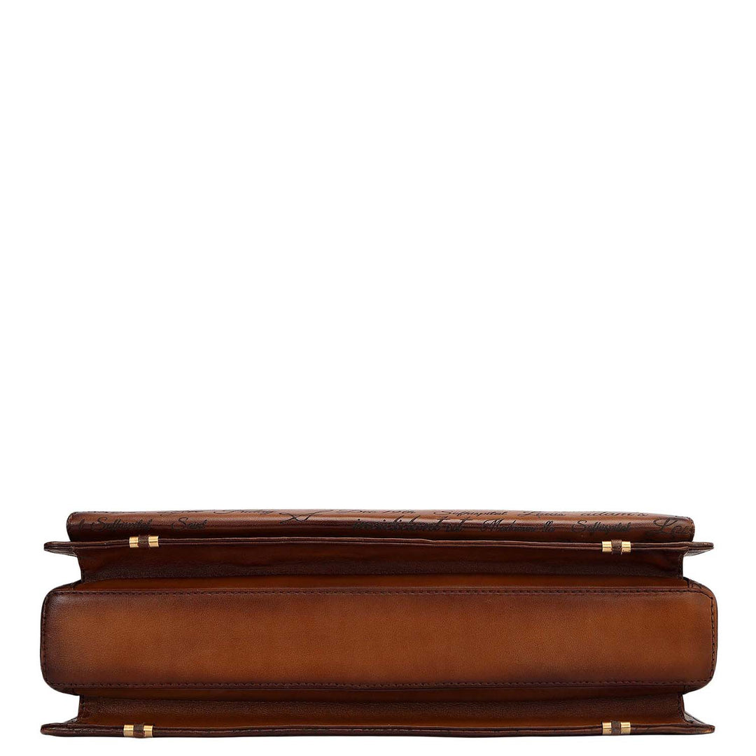 Signato Leather Portfolio - Cognac