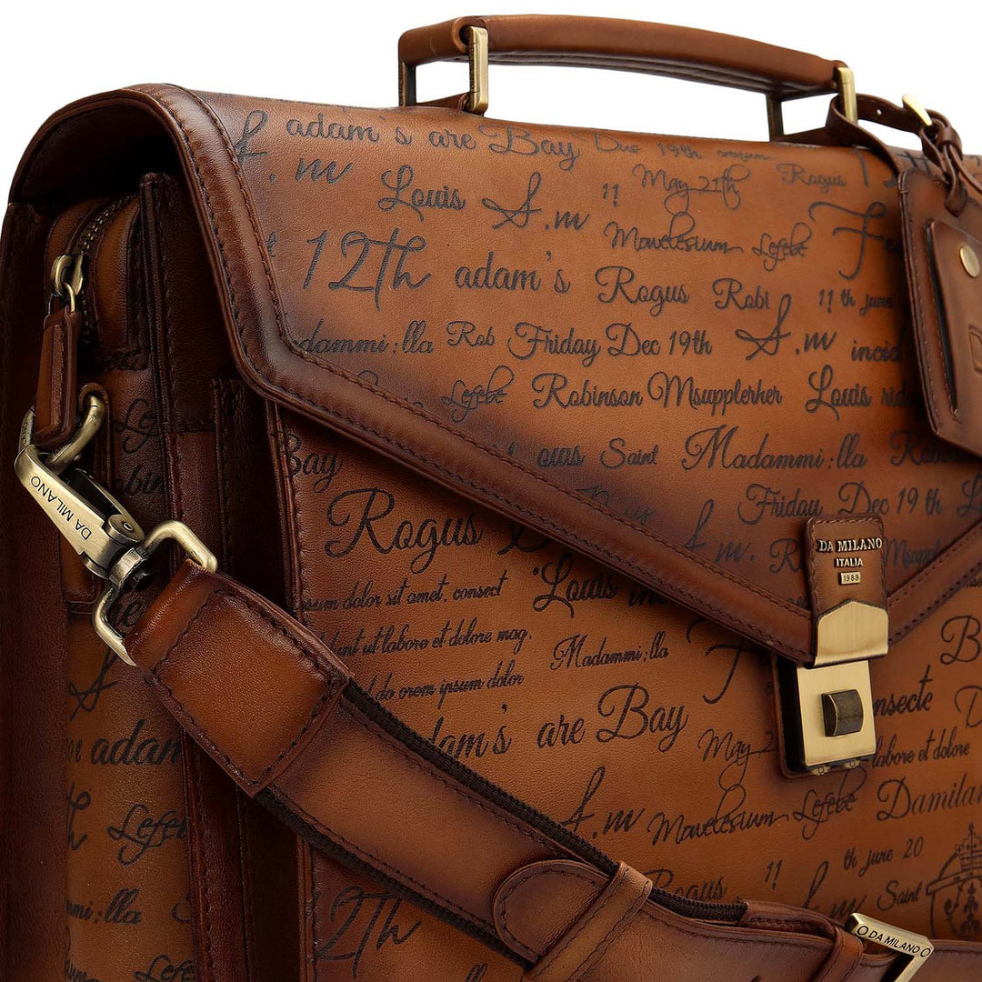 Signato Leather Portfolio - Cognac