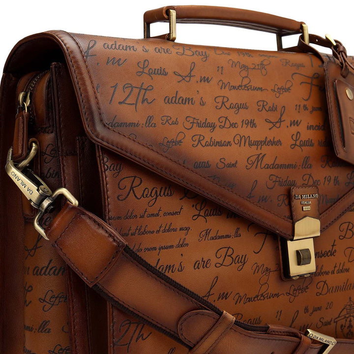 Signato Leather Portfolio - Cognac