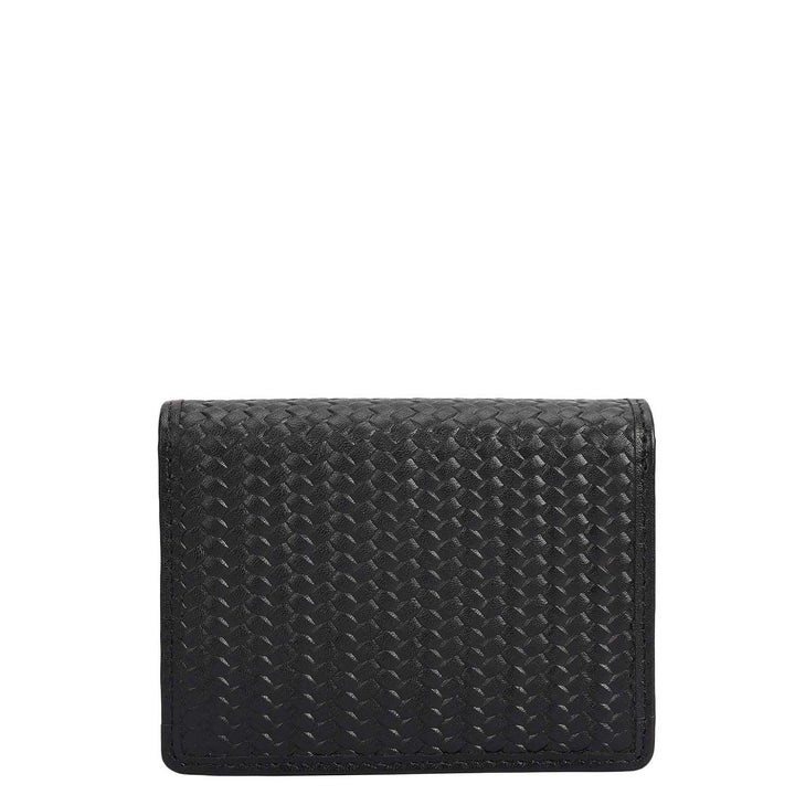 Mat Emboss Leather Playing Card - Black