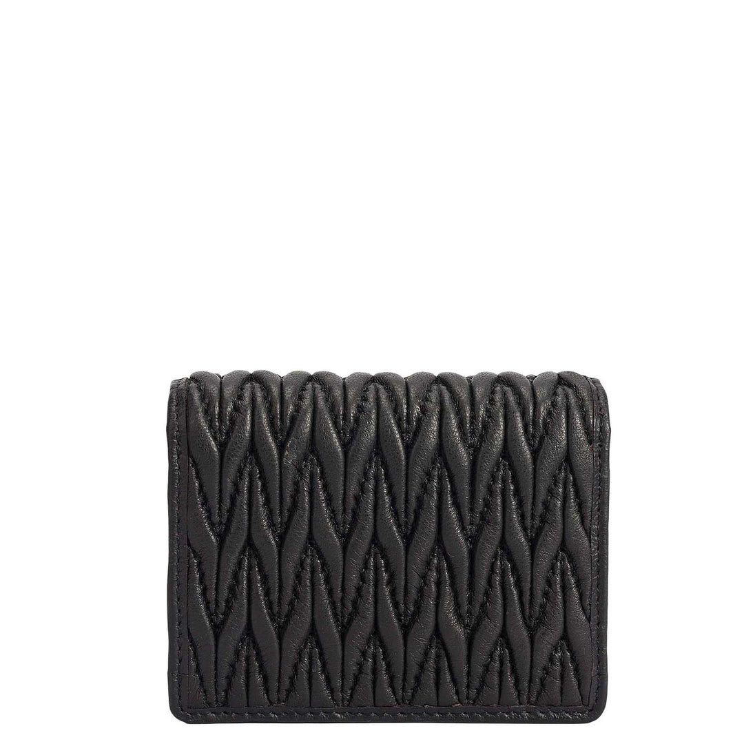 Quilting Leather Playing Card - Black