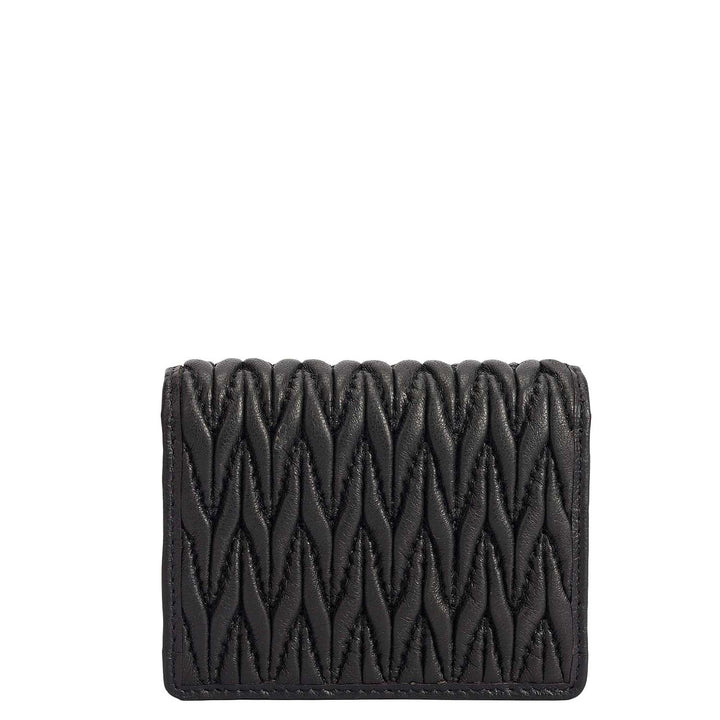 Quilting Leather Playing Card - Black