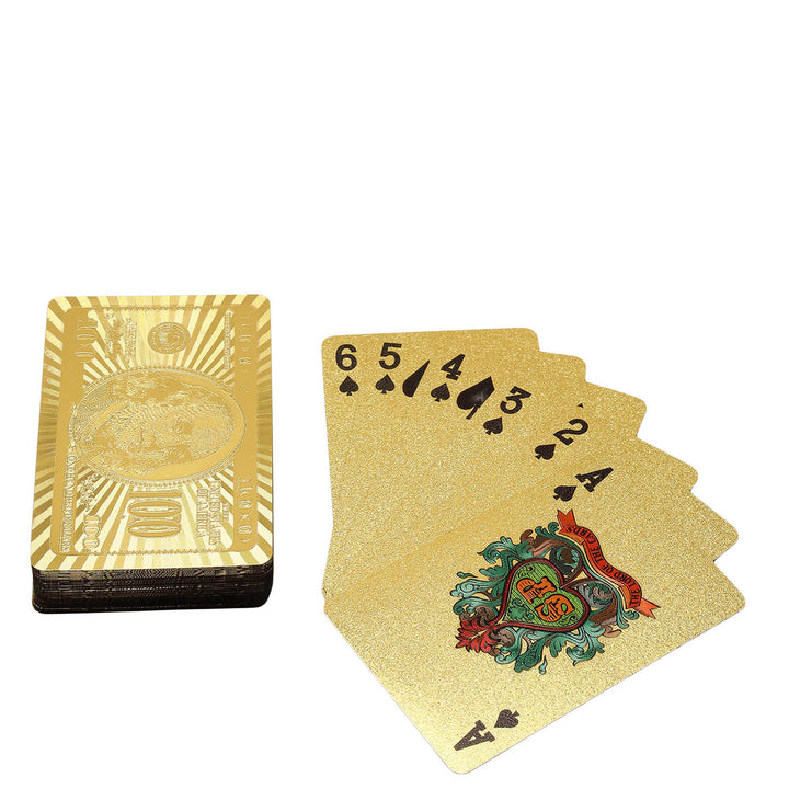 Quilting Leather Playing Card - Black