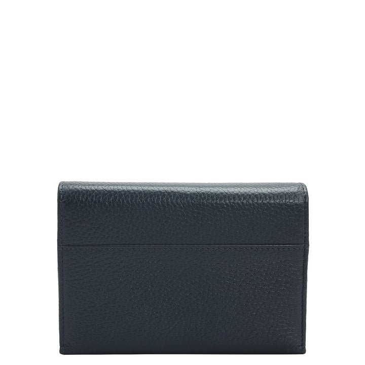 Wax Leather Playing Cards - Navy