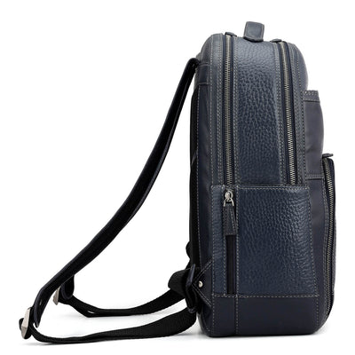 Bub Leather Backpack - Blue
