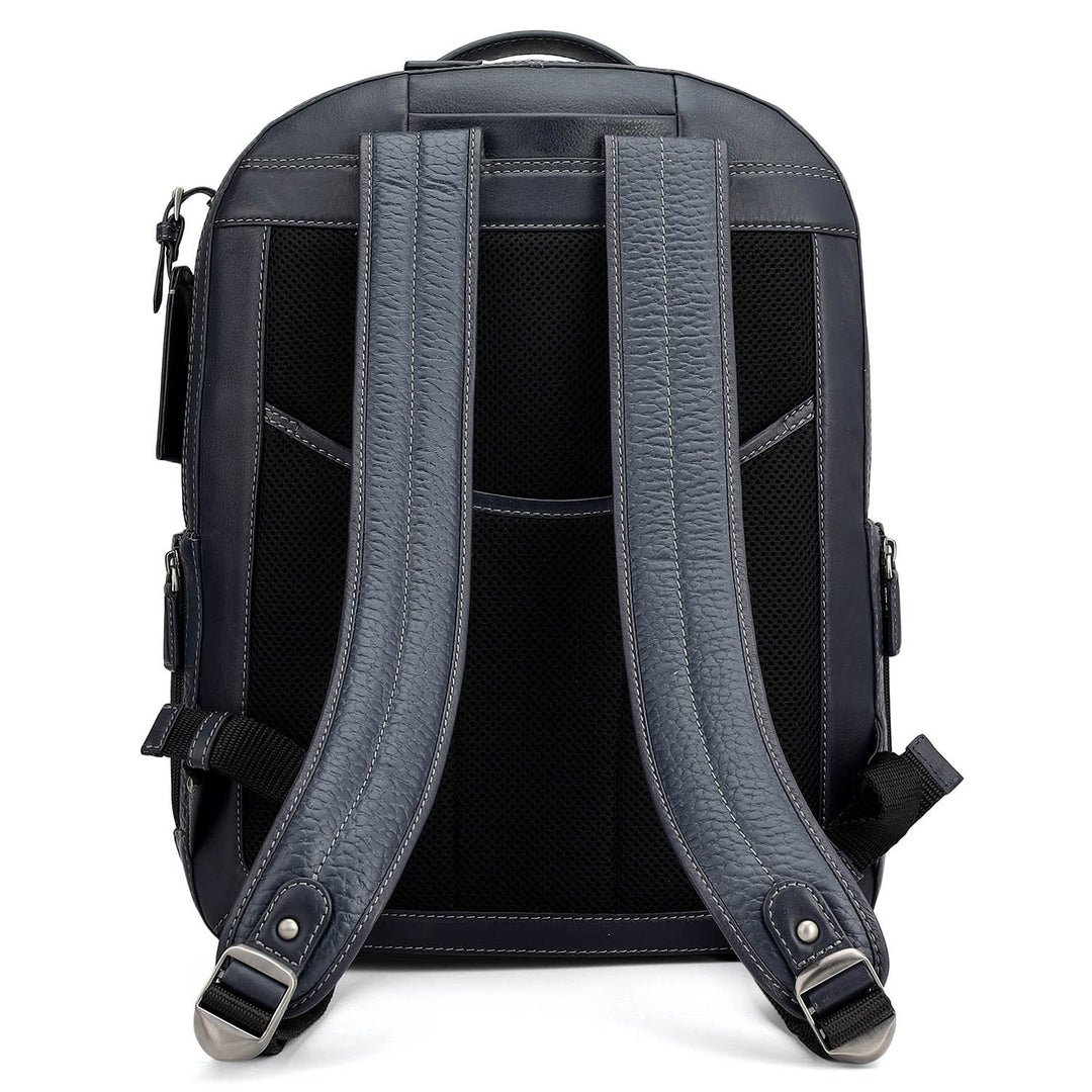 bondi leather backpack blue Bub Leather Backpack