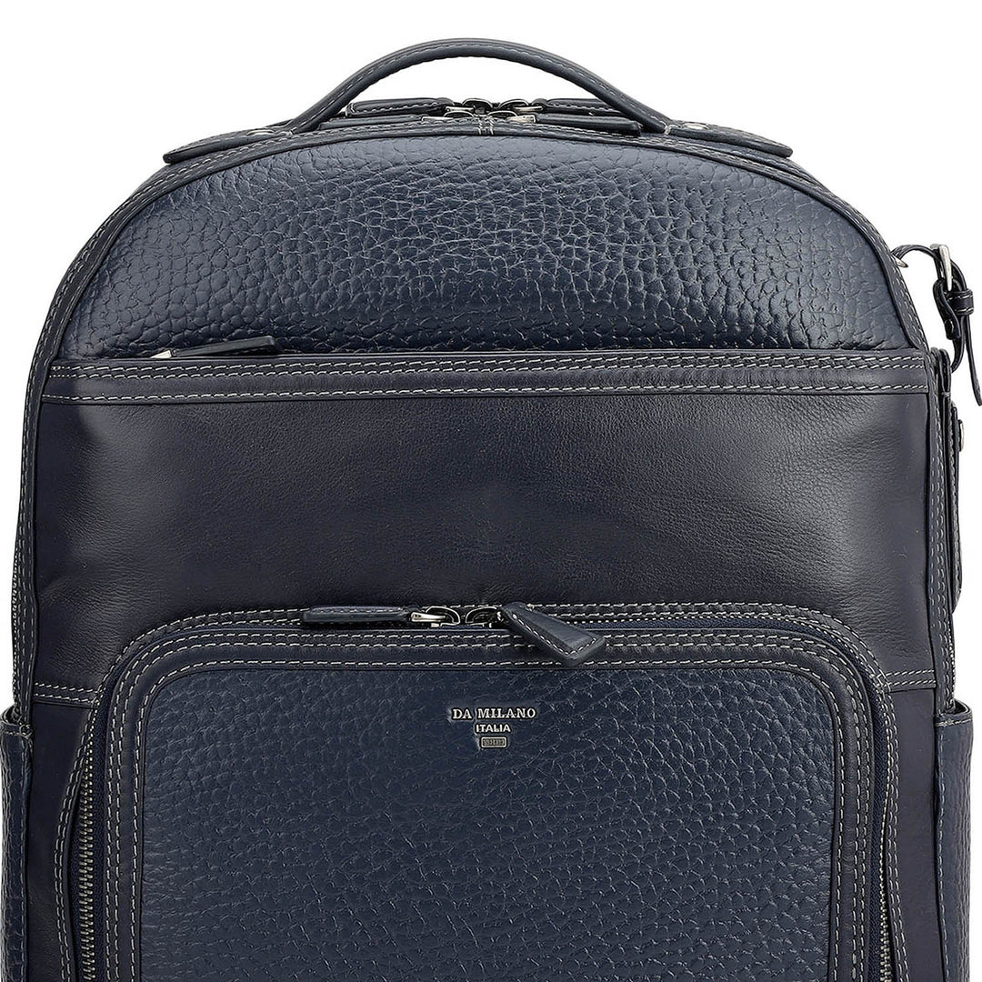 Bub Leather Backpack - Blue