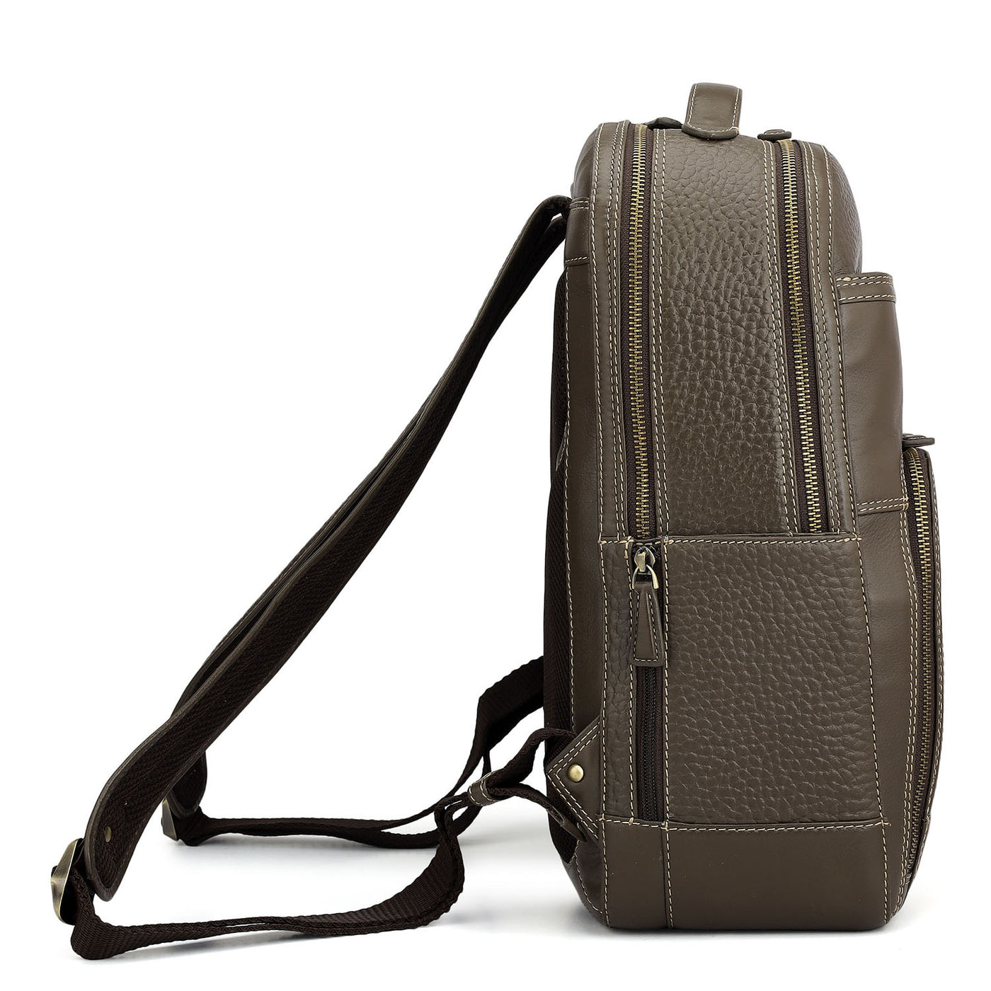 Bub Leather Backpack - Taupe