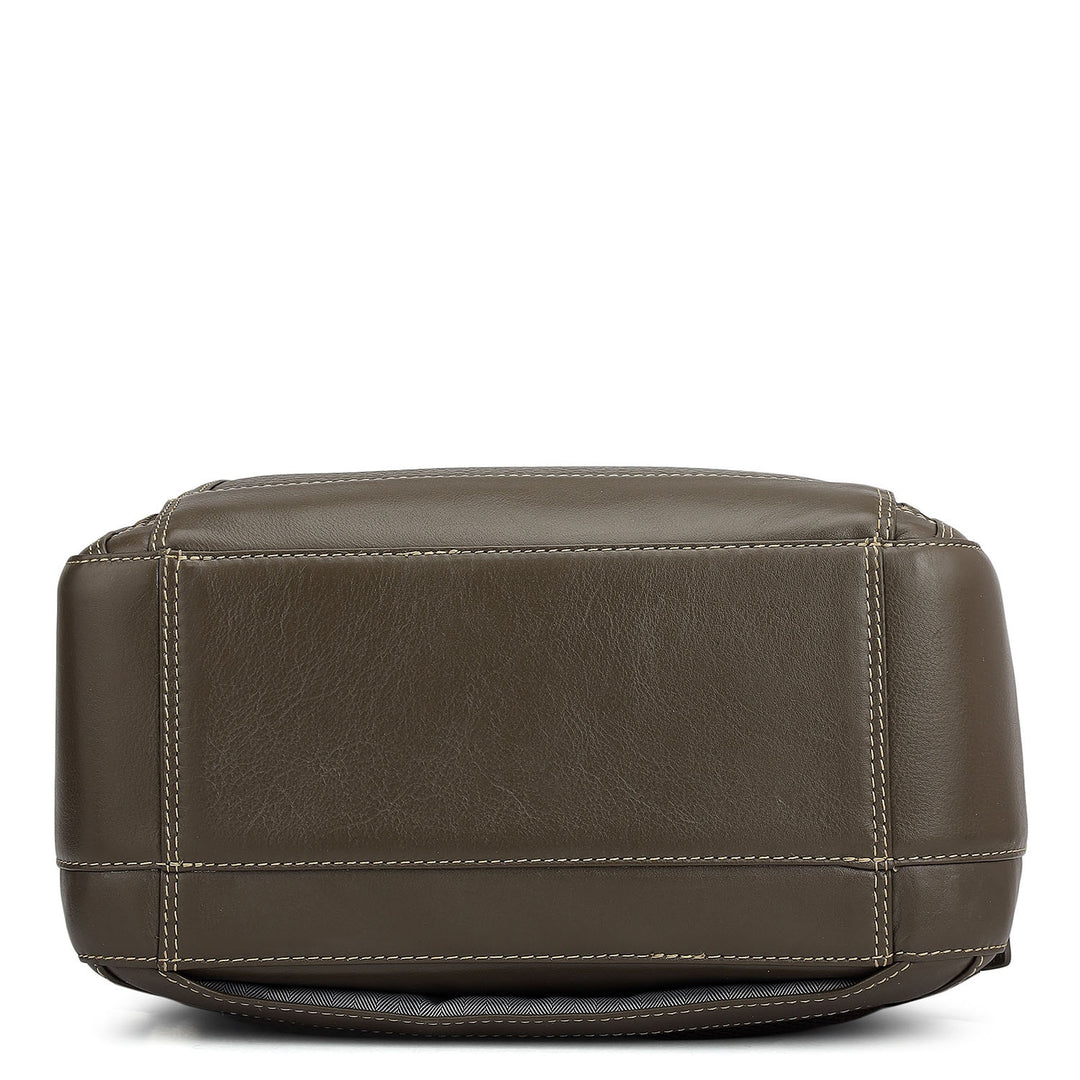 Bub Leather Backpack - Taupe