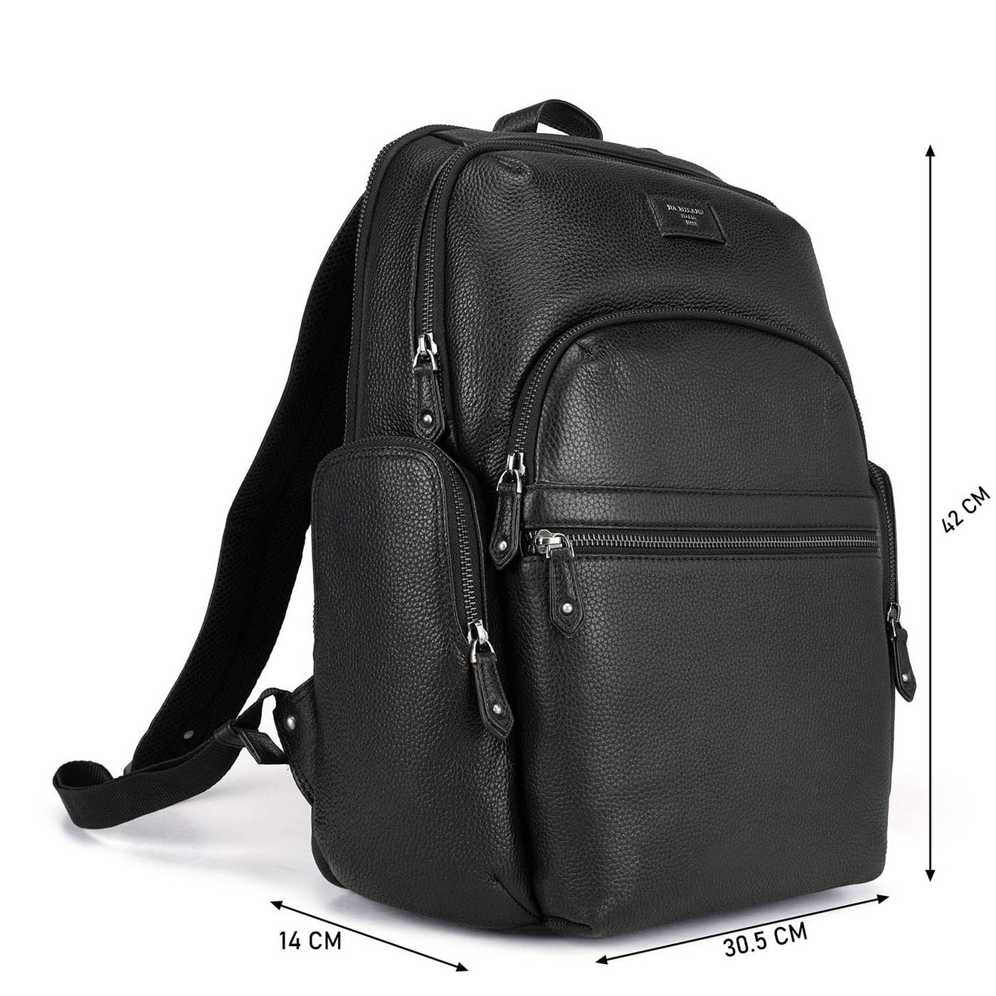 Wax Leather Backpack - Black