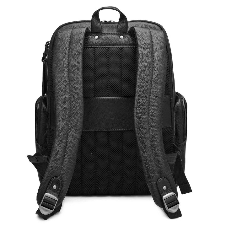 Wax Leather Backpack - Black