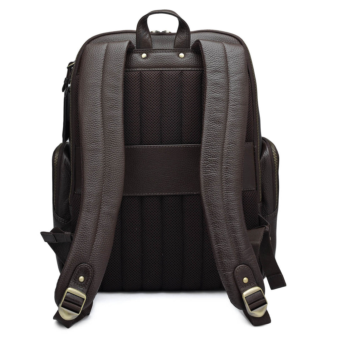 Wax Leather Backpack - Chocolate