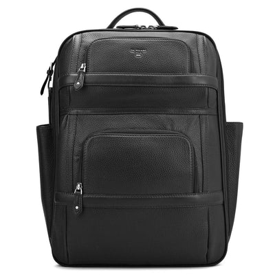 Wax Leather Backpack - Black