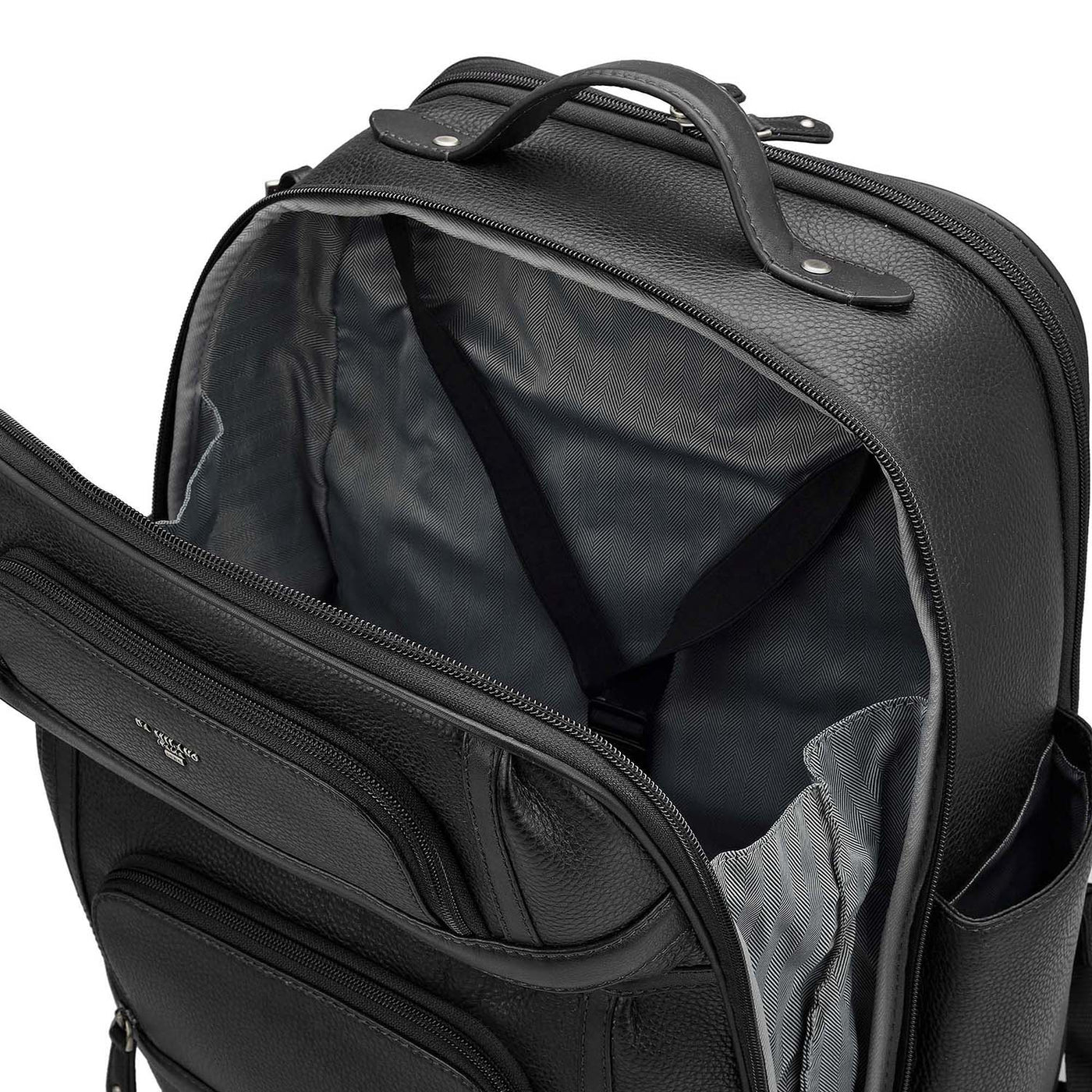 Wax Leather Backpack - Black