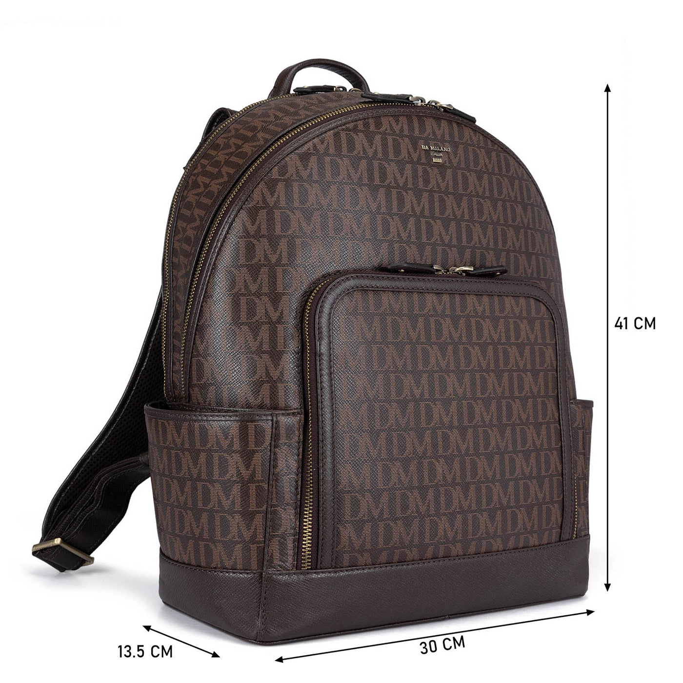 Monogram Franzy Leather Backpack - Oak