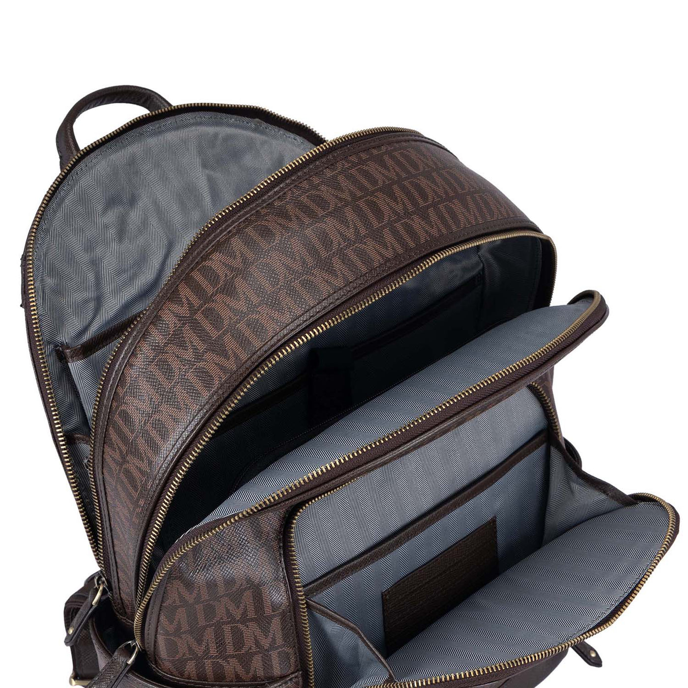 Monogram Franzy Leather Backpack - Oak