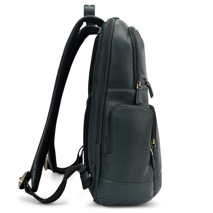 Wax Leather Backpack - Bottle Green
