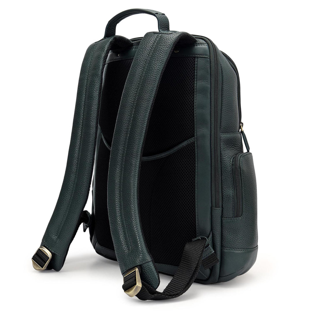 Wax Leather Backpack - Bottle Green