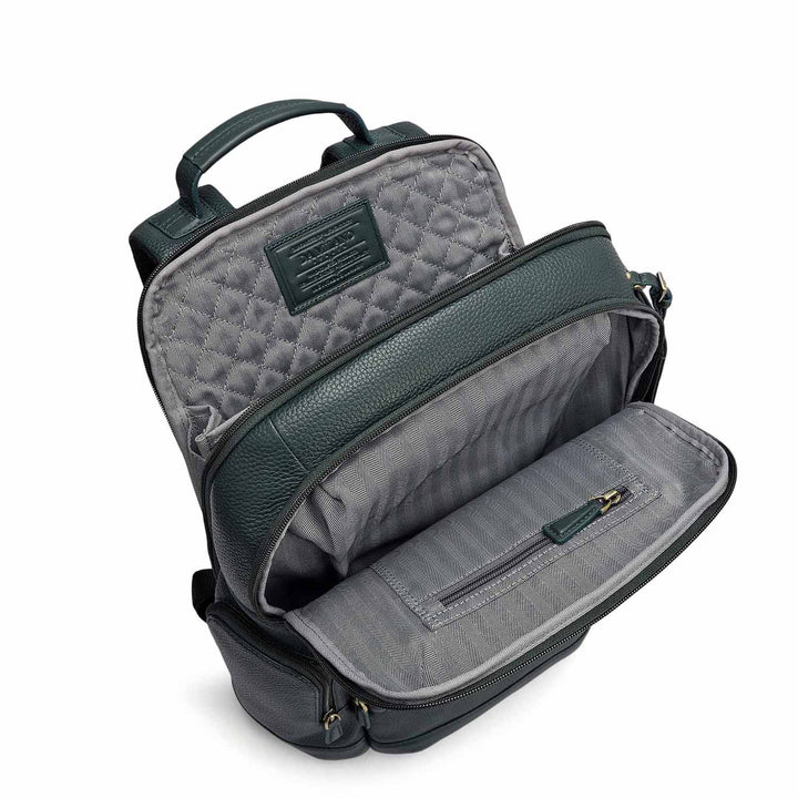 Wax Leather Backpack - Bottle Green